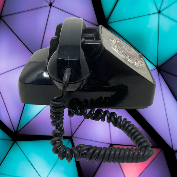 Vintage GTE Automatic Electric Rotary Black Desk Phone 80E Display/Parts/Prop - Picture 6 of 10